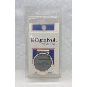 Carnival Cruise Line Vintage Inspiration Ship Money Clip Silver Tone Metal